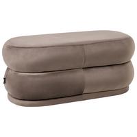 BANK Dunkelbraun Ellendale - Dunkelbraun, Holz/Textil (90/40/41cm) - Beliani