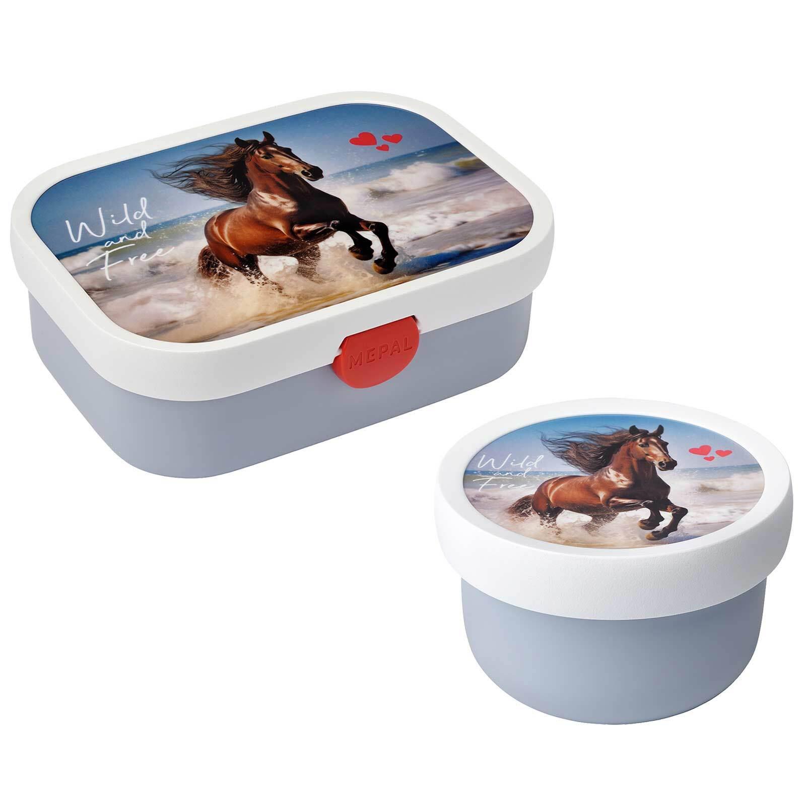 OBST- UND BENTOBOX WILD HORSE Campus bunt 300 & 750 ml - Multicolor, Kunststoff (2/2/2cm) - Mepal
