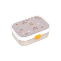 BROTDOSE MIT GABEL Campus (2026) Sunshine & Rainbow 750 ml - Beige, Kunststoff (13.2/6.1/17.8cm) - Mepal