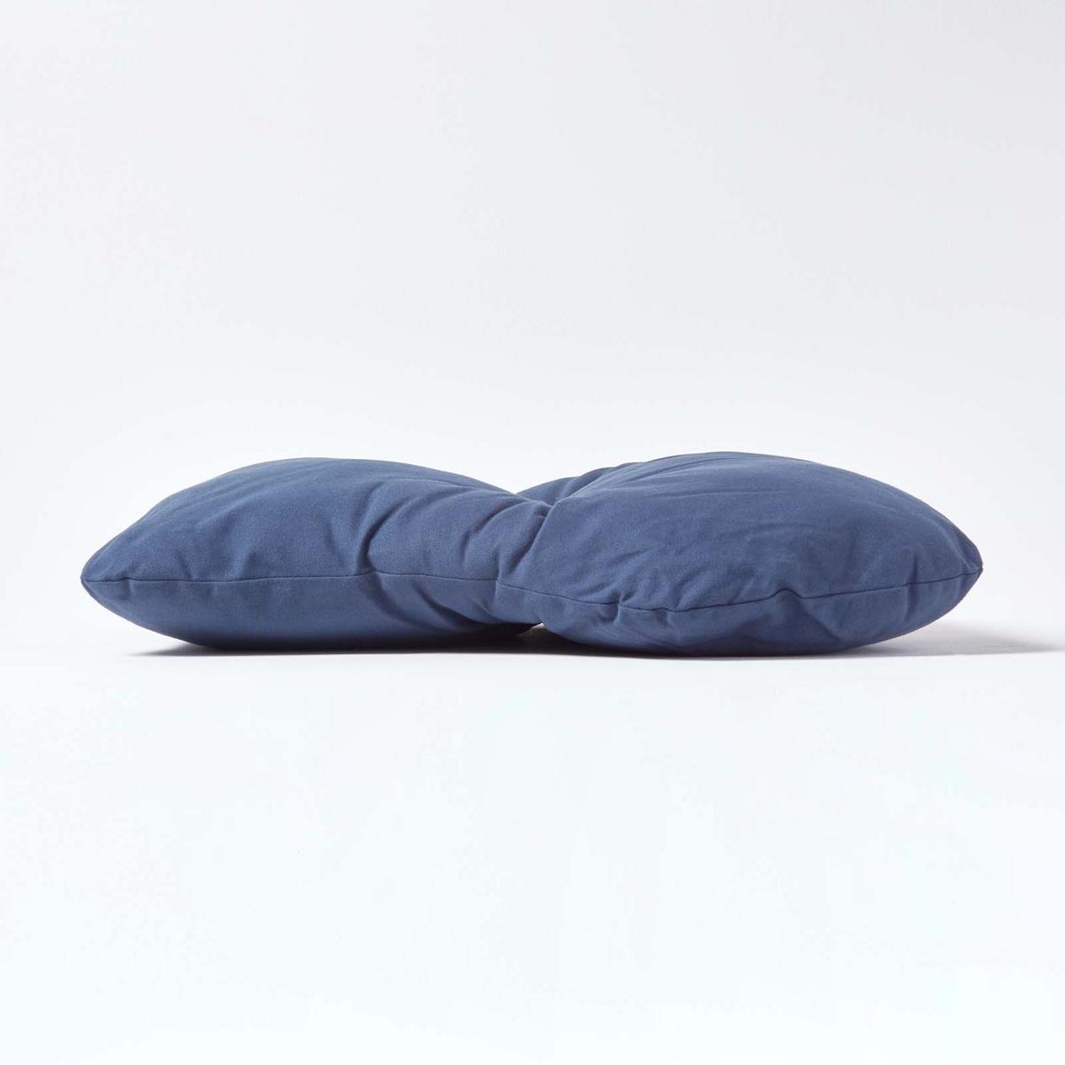 RÜCKENKISSEN dunkelblau 68/58 cm – Stützkissen für Sessel, Baumwolle - Dunkelblau, Textil (68/15cm) - Homescapes
