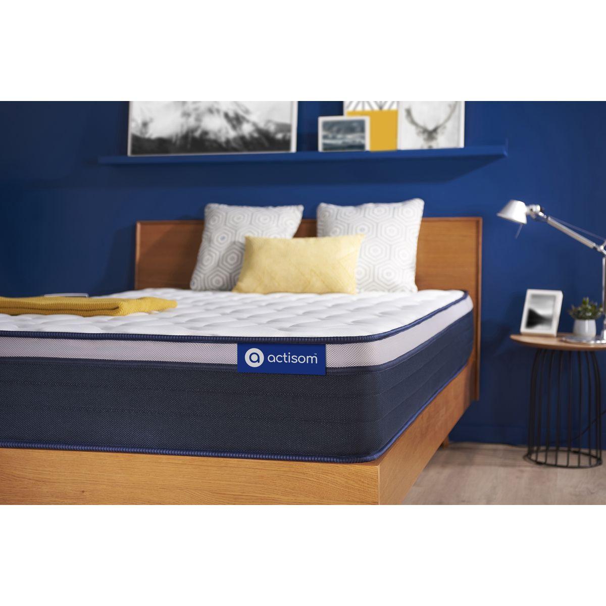 MATRATZE Actiflex max Taschenfederkern und Memory-Schaum 80 x 200 cm h3 - Weiß, Textil (80/200cm) - ACTISOM