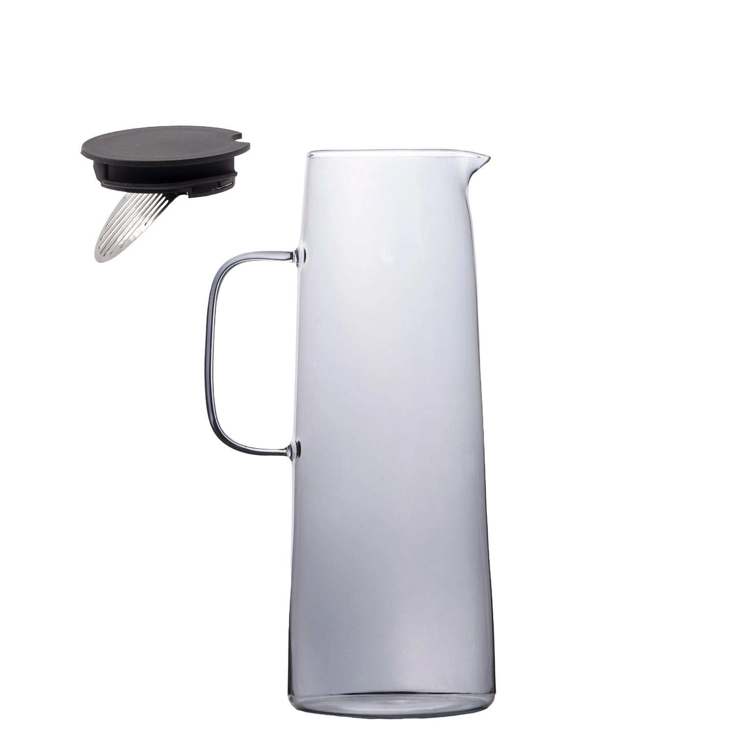 KARAFFE 1.4 Liter - Grau, Glas (1.4L) - Intirilife