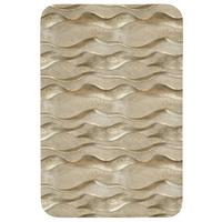 BADEMATTE Wellen - Muster - Gold 60x90 cm - Messingfarben, Textil (60/90cm) - OnlyWow