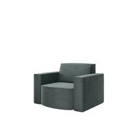 SESSEL Palma Opera Velvet - Smaragdgrün, Holzwerkstoff/Textil (98/74/89cm) - Fun Möbel