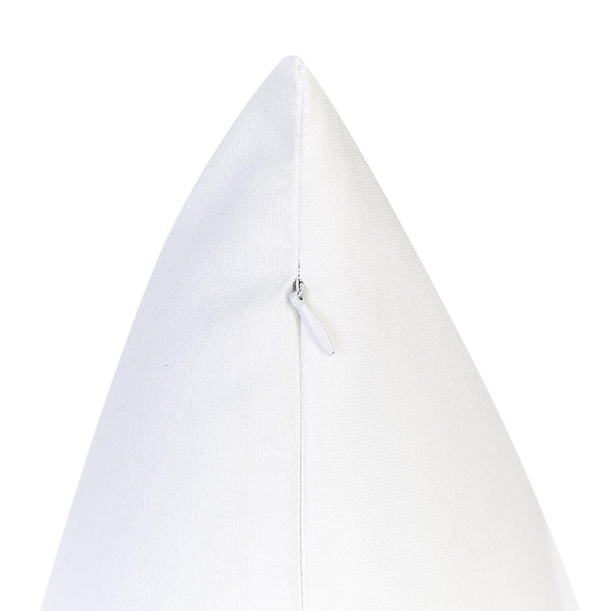 DEKOKISSEN 2er-Set Weiß 45/45 cm Marula - Weiß, Naturmaterialien/Textil (45/45cm) - Beliani