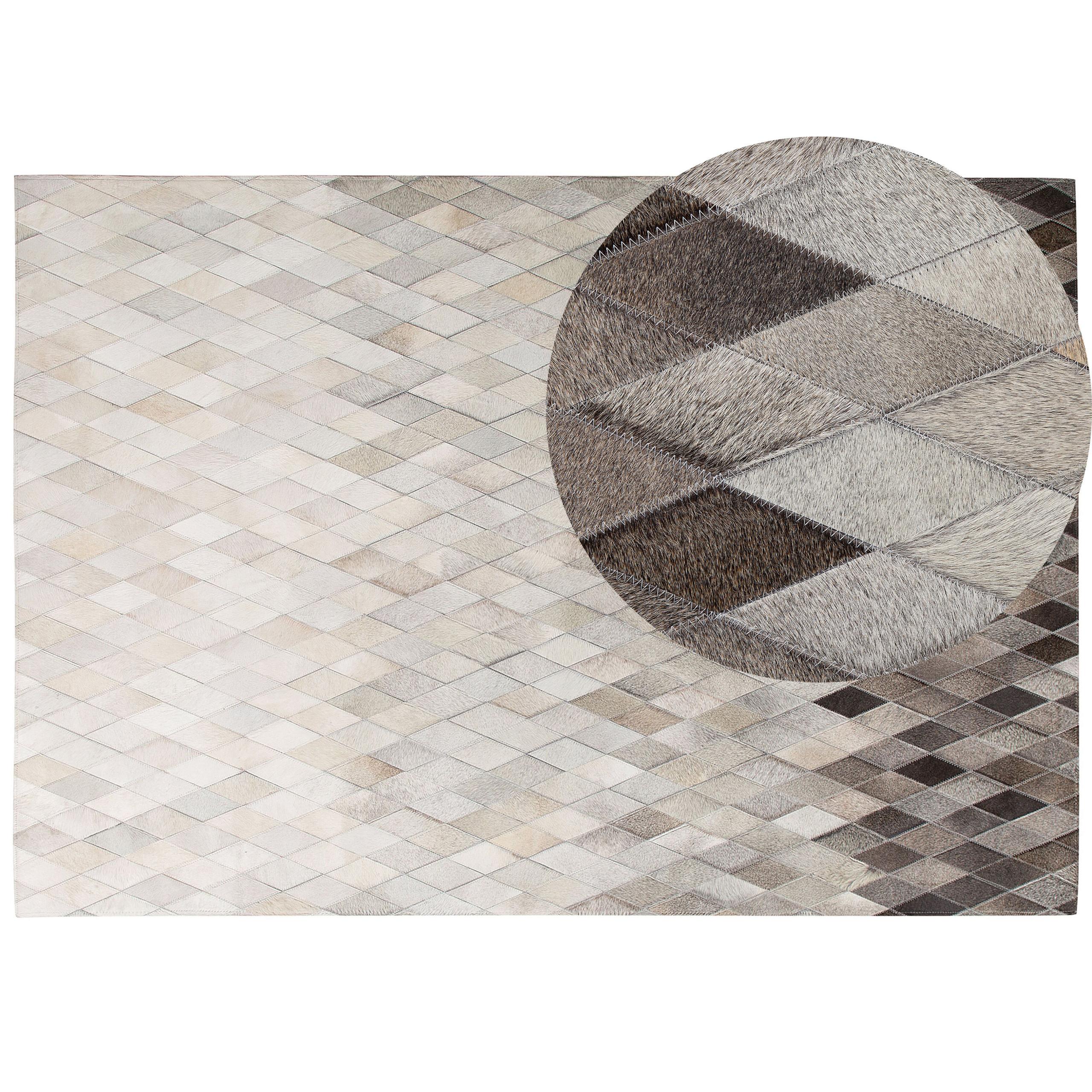 KURZFLOR-TEPPICH Maldan 230/160 cm - Beige, Fell (160/230cm) - Beliani