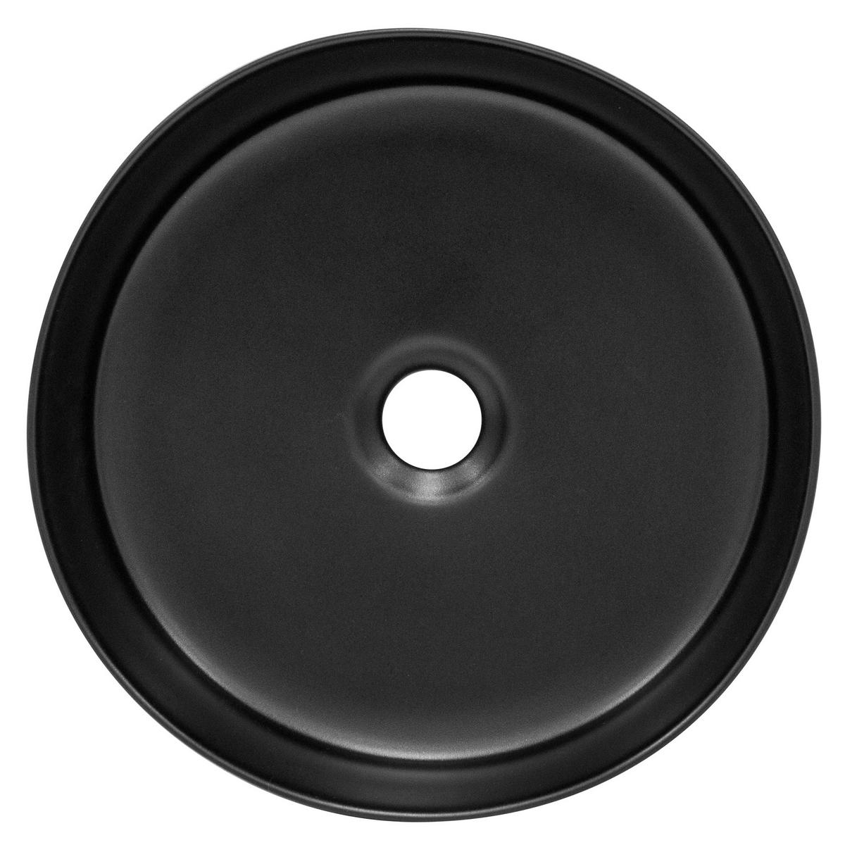 WASCHBECKEN - Schwarz, Keramik (36/12/36cm) - ML-DESIGN