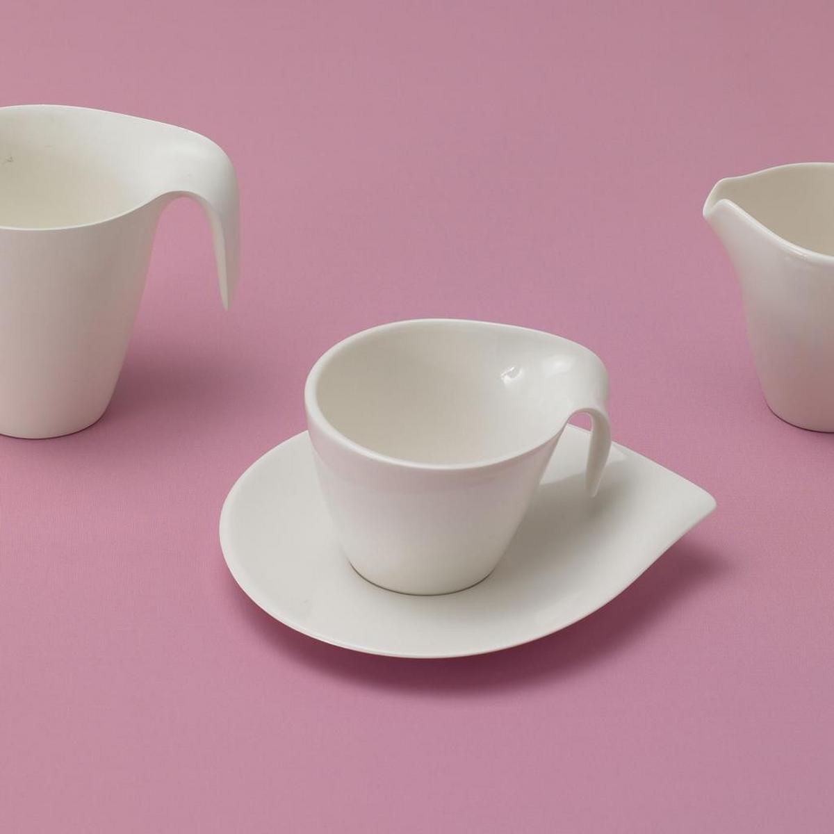 KAFFEEUNTERTASSE Flow weiß 18 x 15 cm - Weiß, Keramik (1cm) - Villeroy & Boch