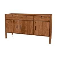 KOMMODE INA Wildeiche - Mokka, Holz (142/79/46cm) - byoak
