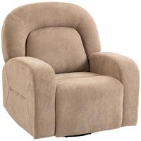 RELAXSESSEL Wolkenweicher Samtstoff Khaki - Schwarz/Braun, Holzwerkstoff/Textil (75/100/93cm) - HOMCOM