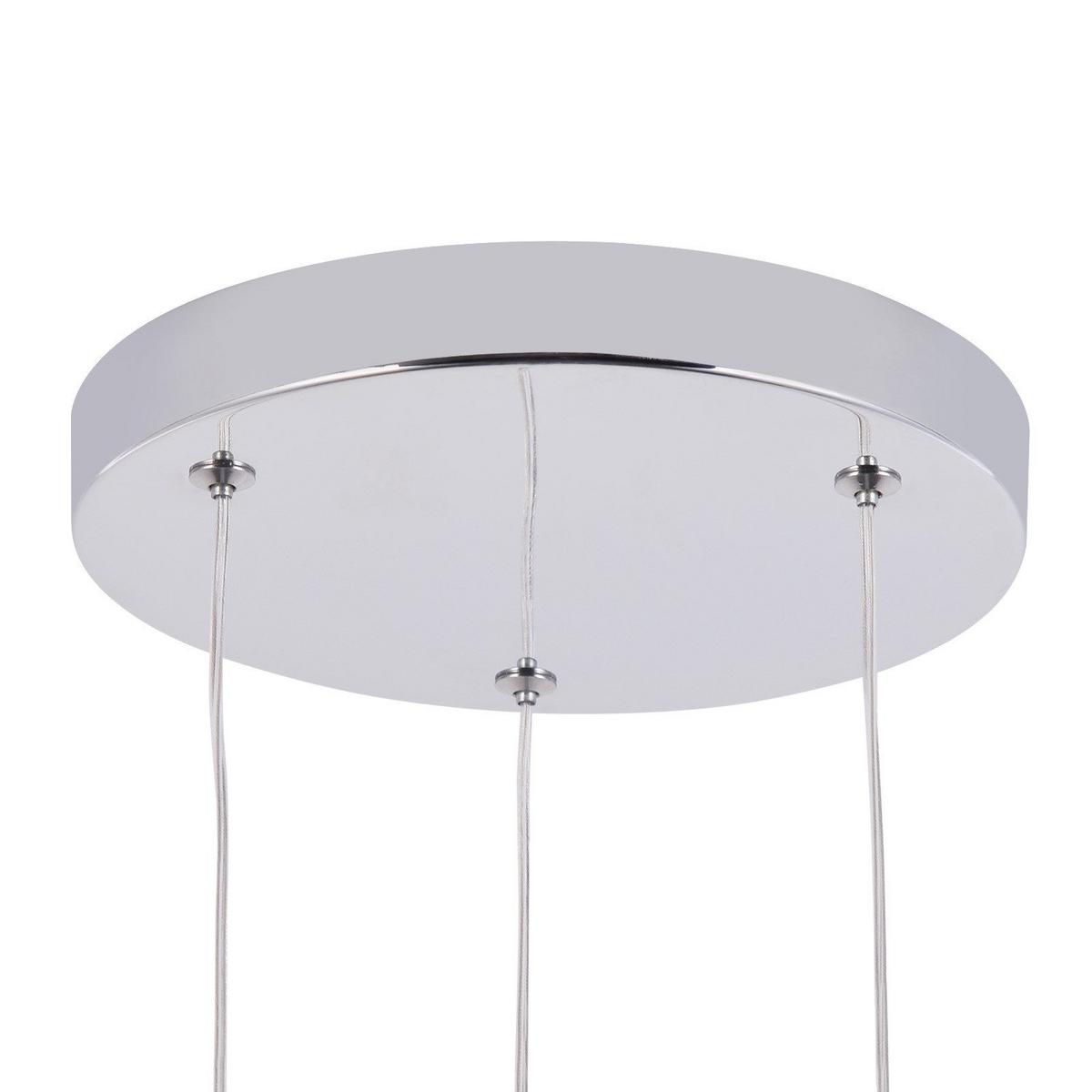 PENDELLEUCHTE Marinaro 20/20/140 cm - Silberfarben, Metall (20/20/140cm) - Nettlife