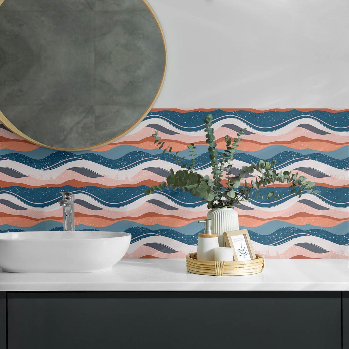 WANDPANEEL 100x50 cm selbstklebend Ondura - Multicolor, Kunststoff (50/1.6/100cm) - Wallfluent