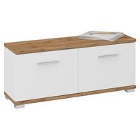 SITZBANK BILBAO Wotan Eiche/weiß - Eiche Wotan/Weiß, Holzwerkstoff (90/40/34cm) - CARO-Möbel