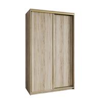 SCHWEBETÜRENSCHRANK NISSE 120/205/60 cm 2-türig Sonoma Eiche - Sonoma Eiche, Holzwerkstoff (120/205/60cm) - MASSENO