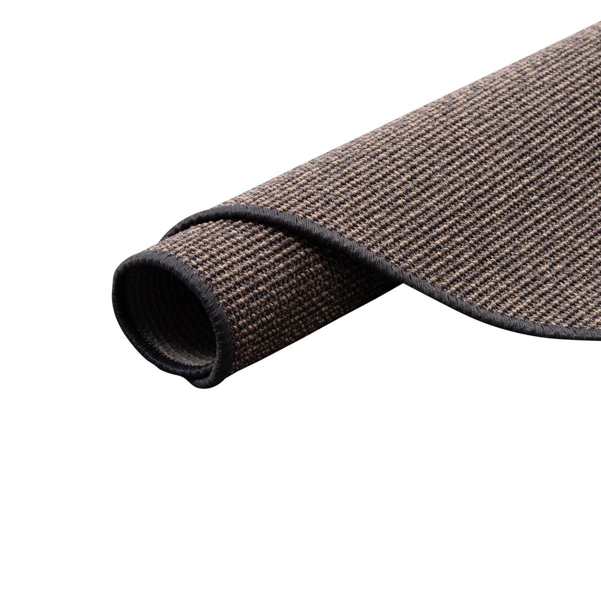 SISAL NATUR TEPPICH RUND - Graphitfarben, Textil (100/100cm) - Snapstyle