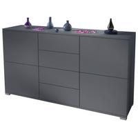 SIDEBOARD Rova Anthrazit matt - Dunkelgrau, Holzwerkstoff (138.5/75.5/35cm) - Vladon