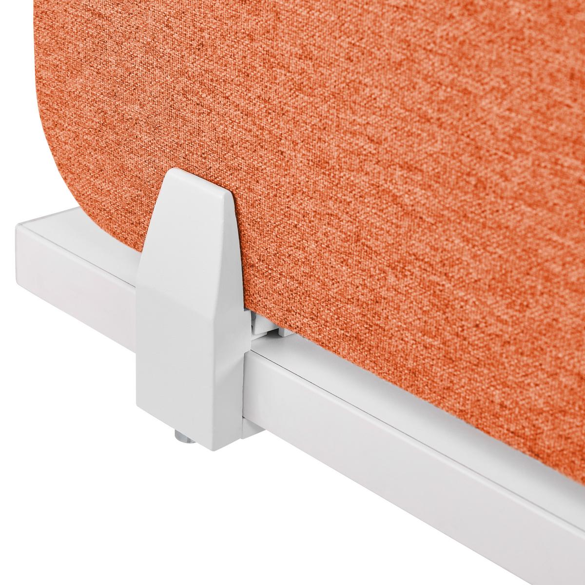 SCHREIBTISCHTRENNWAND 72 x 40 cm Hellrot Wally - Rot, Textil (72/40/2cm) - Beliani