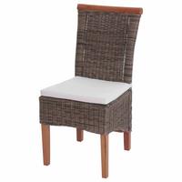 ESSZIMMERSTUHL Braun 2er-Set - Graubraun/Braun, Holz (46/97/59cm) - MCW
