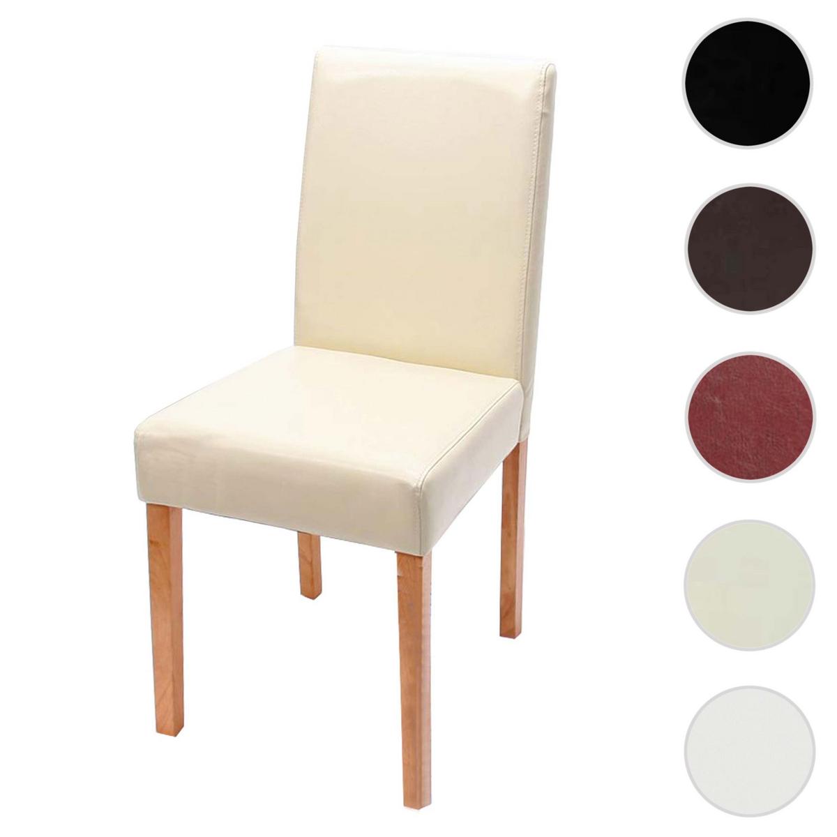 ESSZIMMERSTUHL Beige, Braun - Beige/Creme, Leder (43/90/56cm) - MCW