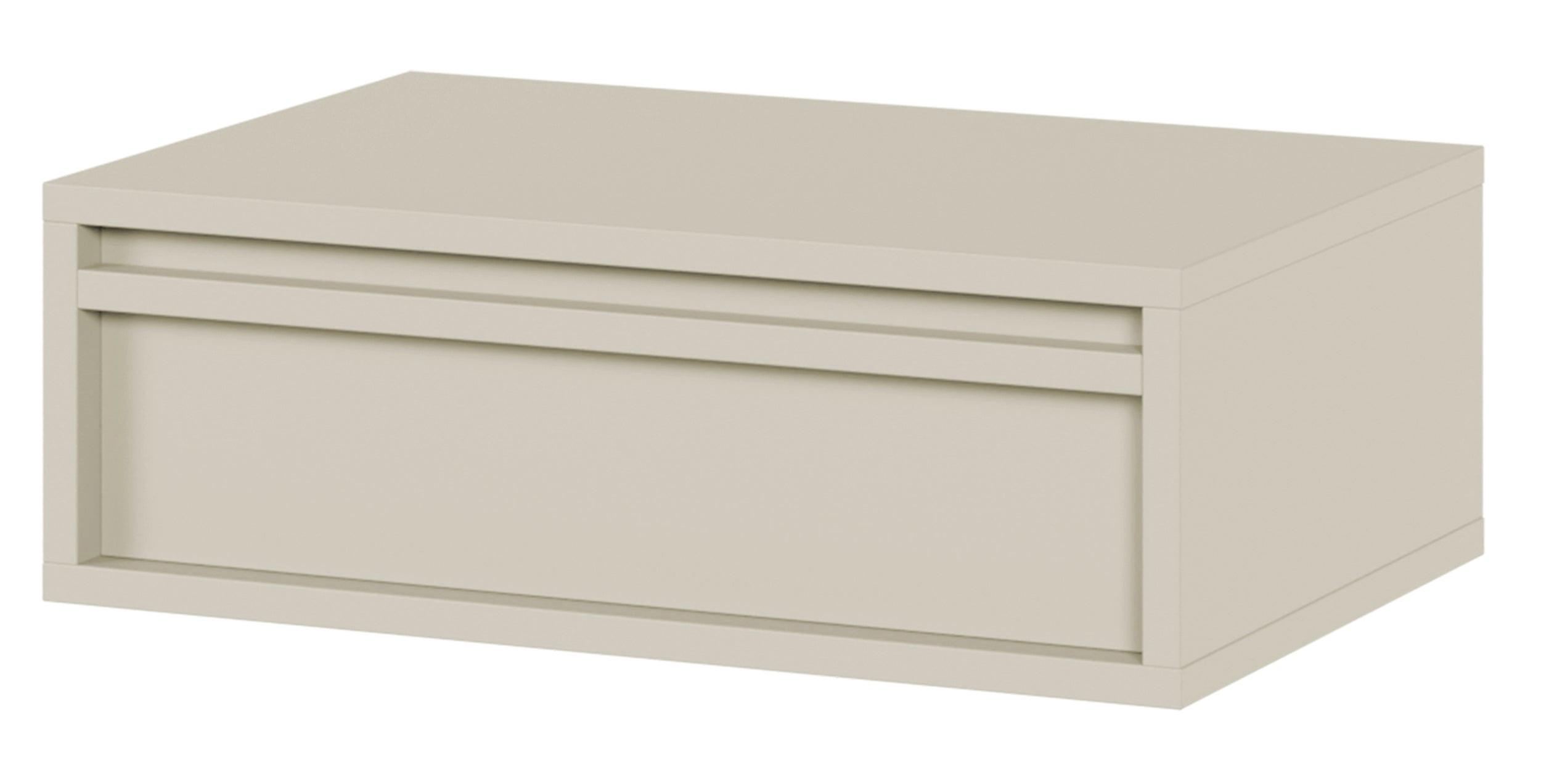 NACHTSCHRANK Evo Graubeige 50 cm - Taupe, Holzwerkstoff (50/17/34cm) - Selsey