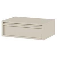 NACHTSCHRANK Evo Graubeige 50 cm - Taupe, Holzwerkstoff (50/17/34cm) - Selsey