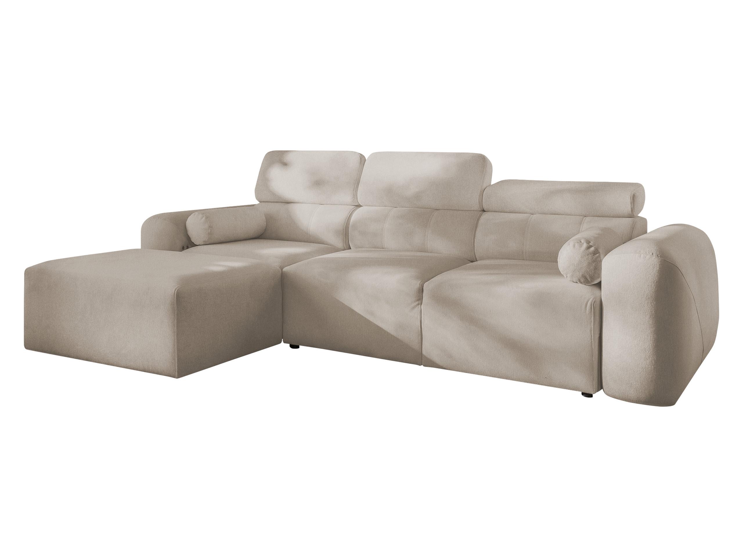 ECKSCHLAFSOFA Volare I, Seite: Links - Hellbraun, Holz/Textil (269/182cm) - MIRJAN24