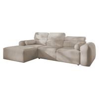 ECKSCHLAFSOFA Volare I, Seite: Links - Hellbraun, Holz/Textil (269/182cm) - MIRJAN24
