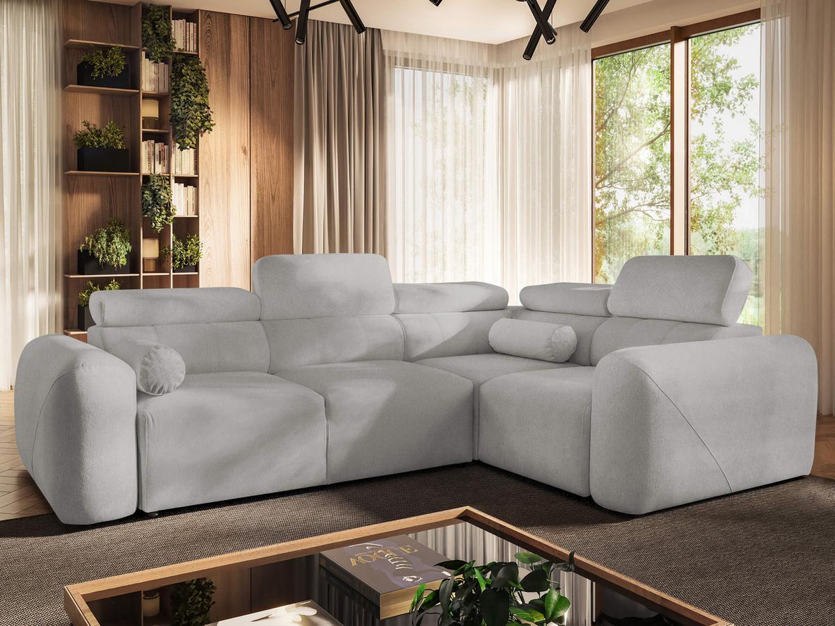 ECKSCHLAFSOFA Volare II, Seite: Rechts - Hellgrau, Holz/Textil (273/204cm) - MIRJAN24