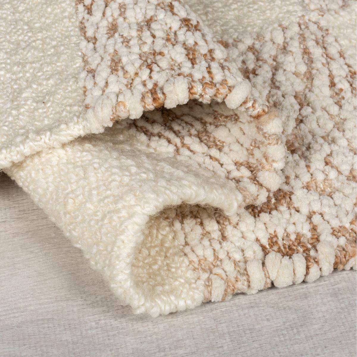 TEPPICH handgewebt VYNE, geometrisch, Beige-Natur, 160 x 230 cm - Beige, Textil (230/160cm) - KADIMA DESIGN