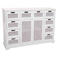 SIDEBOARD aus Holz 113x33x79 cm - Weiß, Holz (113/78.5/33cm) - Wanderlust