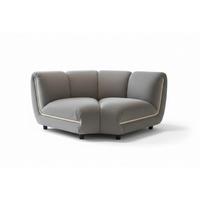 SESSEL LAYLA Taupe Velvet - Taupe/Schwarz, Buchenholz/Textil (166/74/99cm) - KAWOLA
