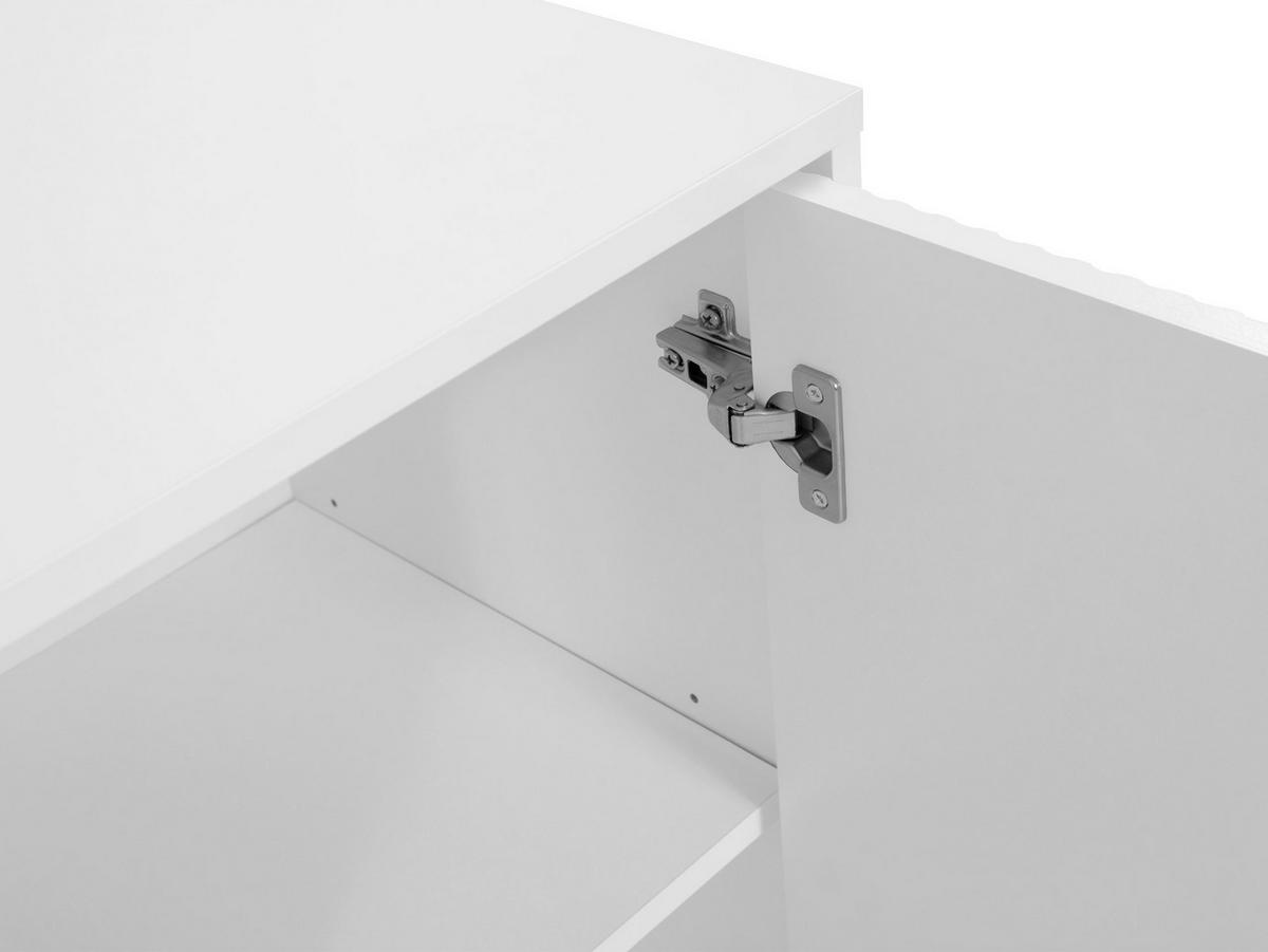 SIDEBOARD Tireno - Goldfarben/Schwarz, Holzwerkstoff/Metall (118/75/40cm) - MIRJAN24