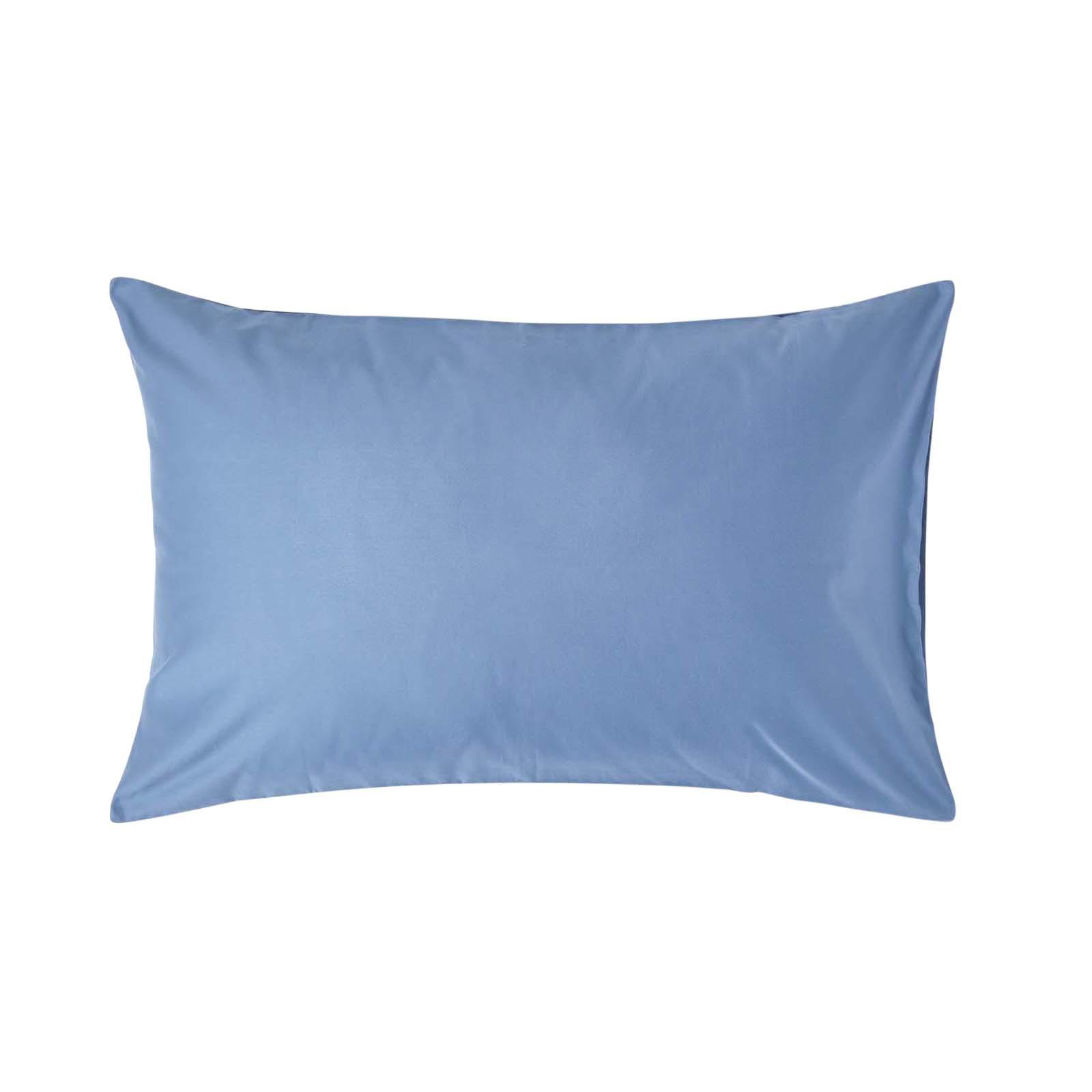 KISSENBEZUG Premium, Ägyptische Baumwolle, Fadendichte 1000 - Blau, Textil (48/74cm) - Homescapes