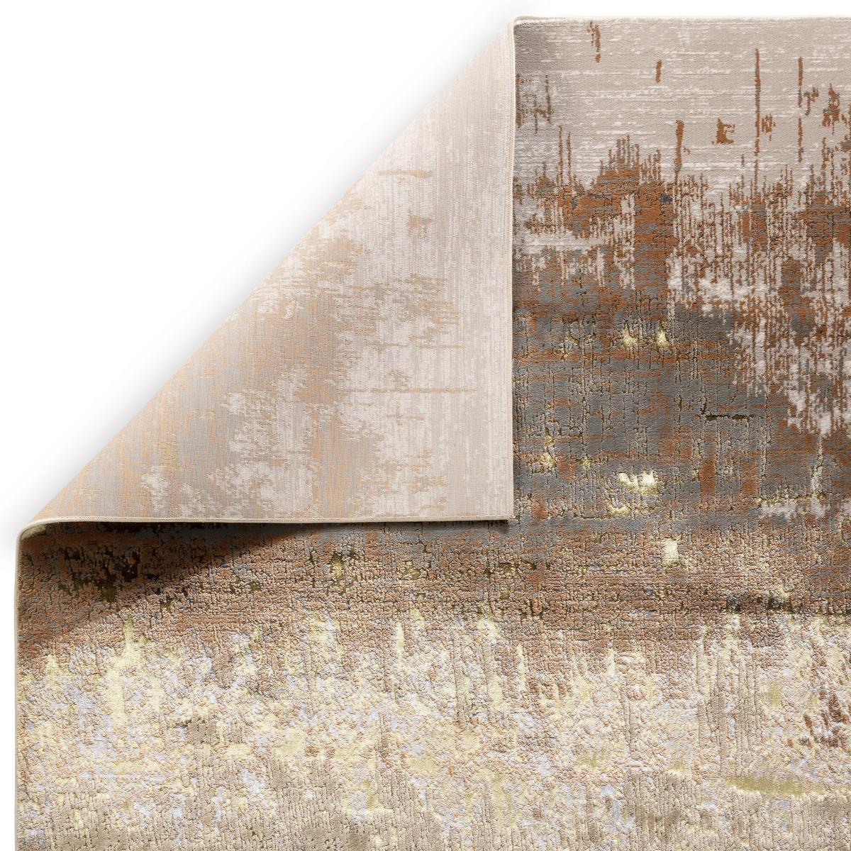TEPPICH SARNTAL, abstrakt, Gold, 120 x 170 cm - Goldfarben, Textil (170/120cm) - KADIMA DESIGN