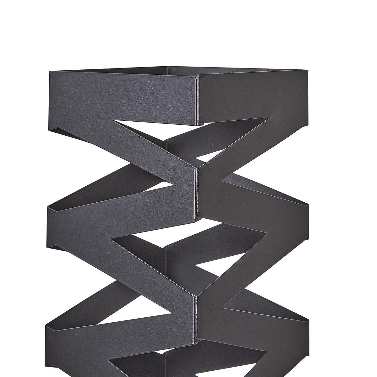 SCHIRMSTÄNDER Metall Schwarz Sambin - Schwarz, Metall (15/49/15cm) - Beliani