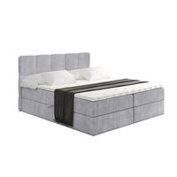 BOXBETT mit Matratze H3 und Lattenrost - LIRO - 160x200 - Grau Monolith - Grau, Holzwerkstoff/Kunststoff (160/200cm) - ALTDECOR