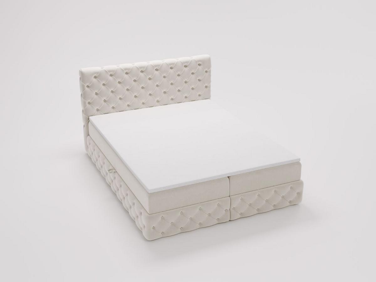 BOXBETT Canolo 160x200 Cremige - Creme, Holz/Textil (160/200cm) - Graingold