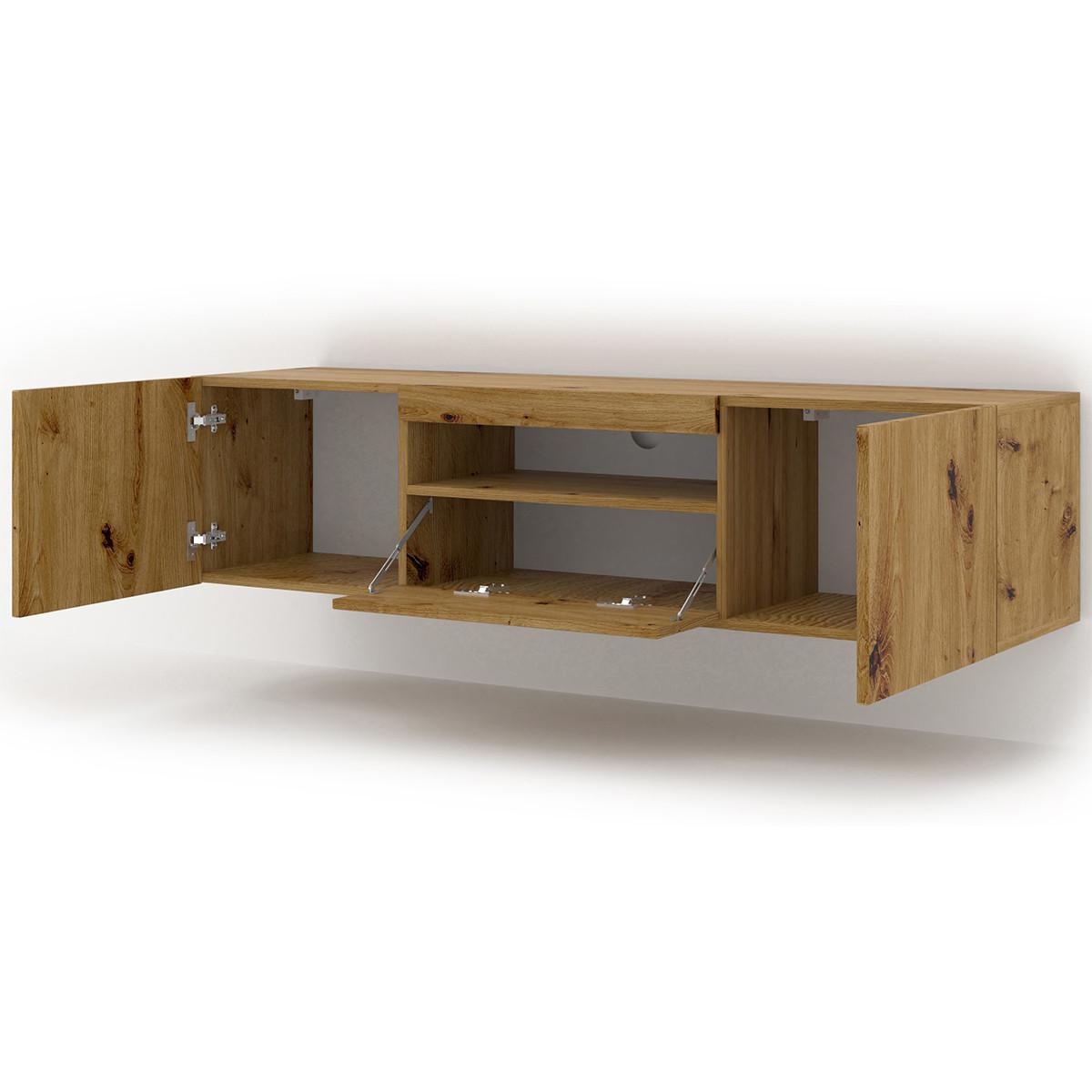 TV-MÖBEL Aurus Holz - Braun, Holzwerkstoff (150/36/37cm) - Petits-meubles