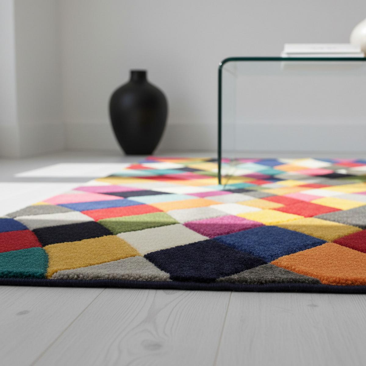 TEPPICH MEON, geometrisch, Florhöhe 11 mm, Bunt, 160 x 230 cm - Multicolor, Textil (230/160cm) - KADIMA DESIGN