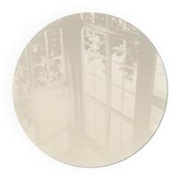 GLASPLATTE für Kamin Ø 80 cm - Gelb, Glas (80/80/0.4cm) - TULUP