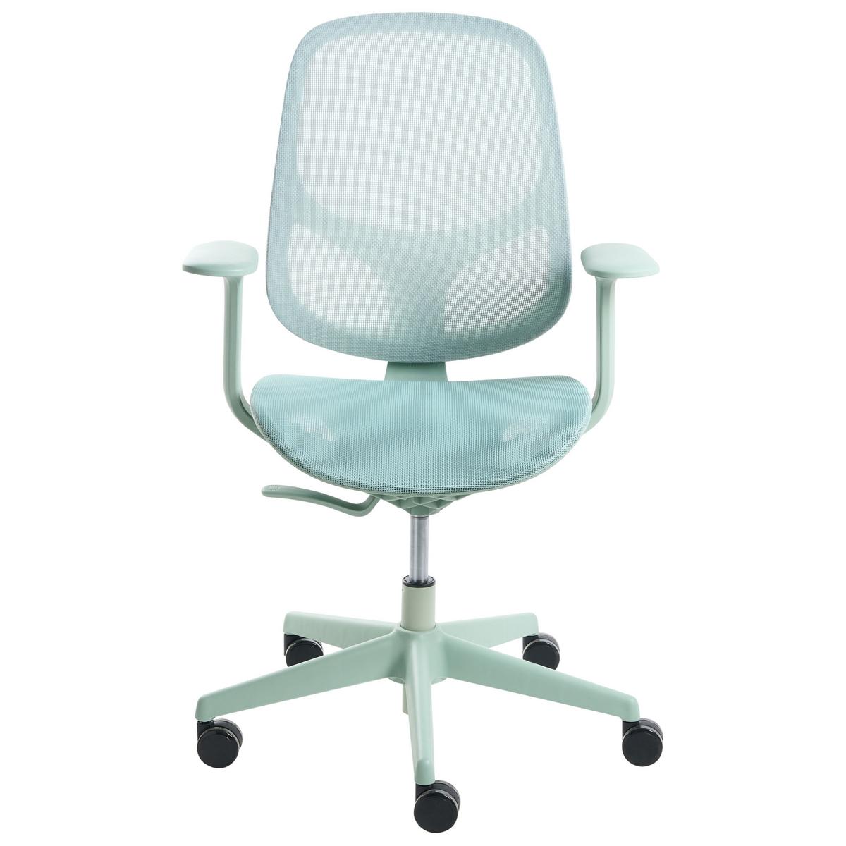 BÜROSTUHL Mintgrün Aeri - Mintgrün, Textil (60/93/60cm) - Beliani