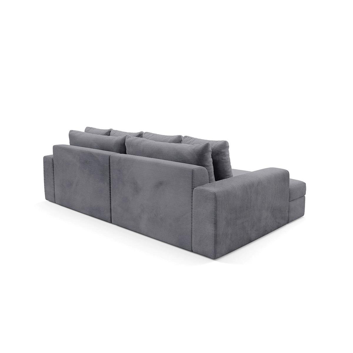 ECKSOFA Paola 3 Sitzplätze Hellgrau - Grau, Holz (272/167cm) - Petits-meubles