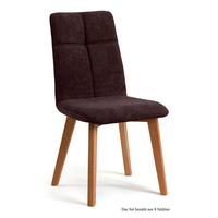 ESSZIMMERSTUHL (8er-Set) Dillian 47x92x60 Eiche geölt/Espresso - Eichefarben/Dunkelbraun, Kunststoff (60/92/47cm) - 58aufmkessel