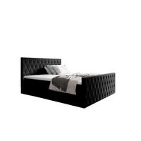BOXBETT Asher Premium - Schwarz, Holzwerkstoff/Textil (160/200cm) - Fun Möbel