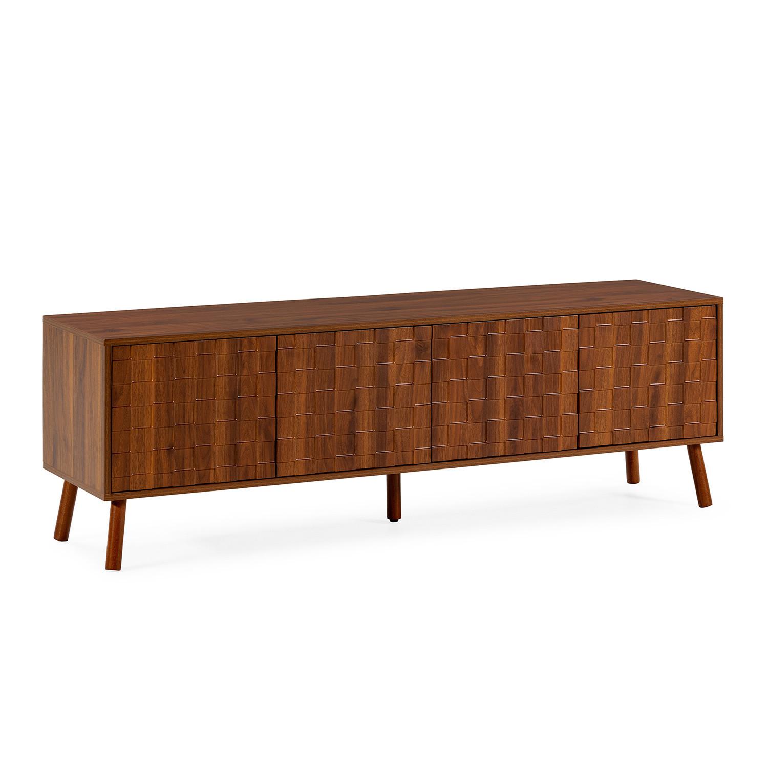 TV-ELEMENT Canadá 4 türen Walnuss-Optik - Walnussfarben, Holzwerkstoff (160/51/40cm) - VS Venta-stock