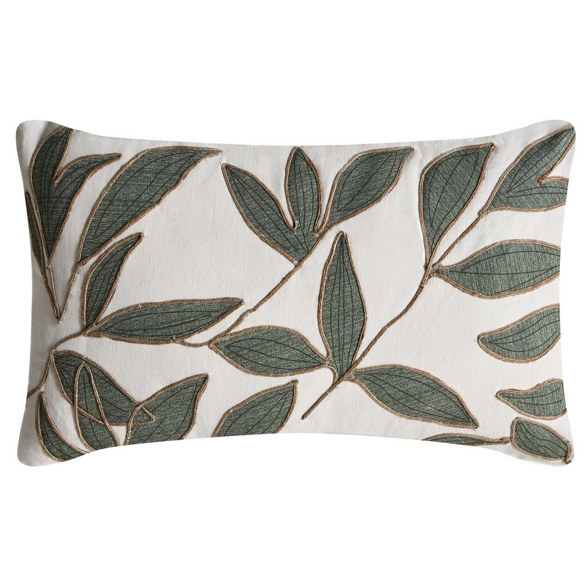 DEKOKISSEN 2er-Set Weiß 45/45 cm Lansium - Weiß, Textil (45/45cm) - Beliani