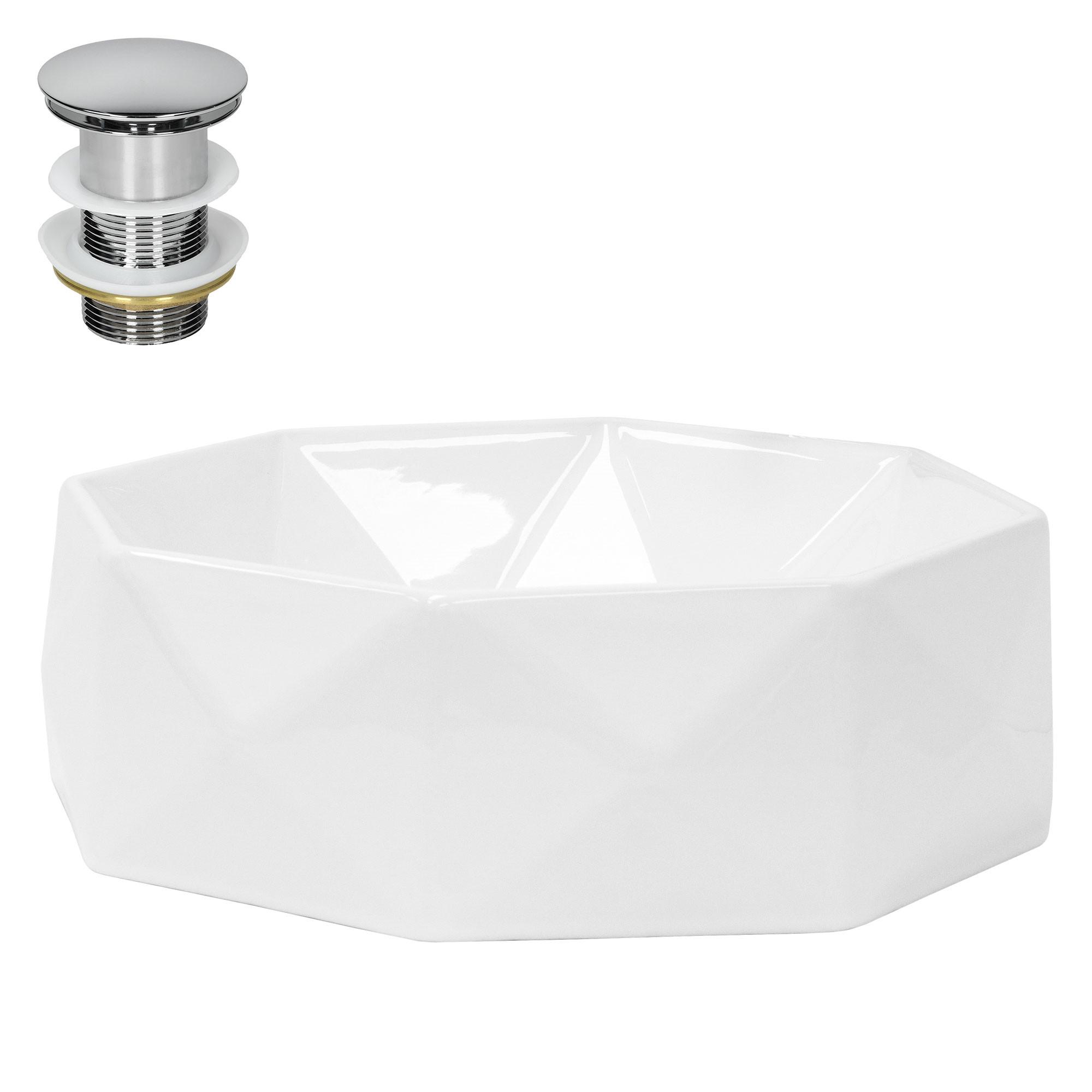 WASCHBECKEN - Weiß, Keramik (42/13.5/42cm) - ML-DESIGN