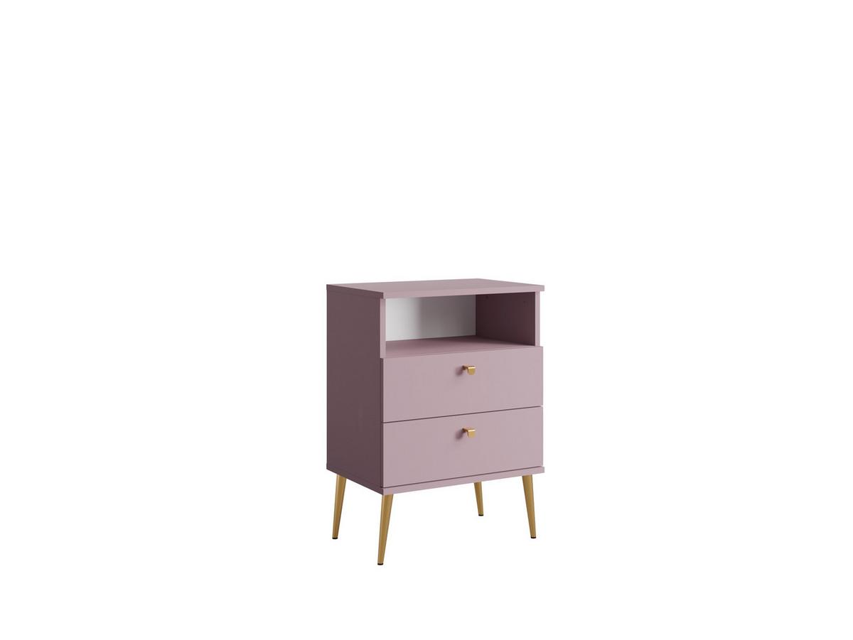NACHTTISCH Pflaume 50/69,5/33,9 - Pflaume, Holzwerkstoff (50/70/34cm) - RAUMHIRSCH FURNITURE