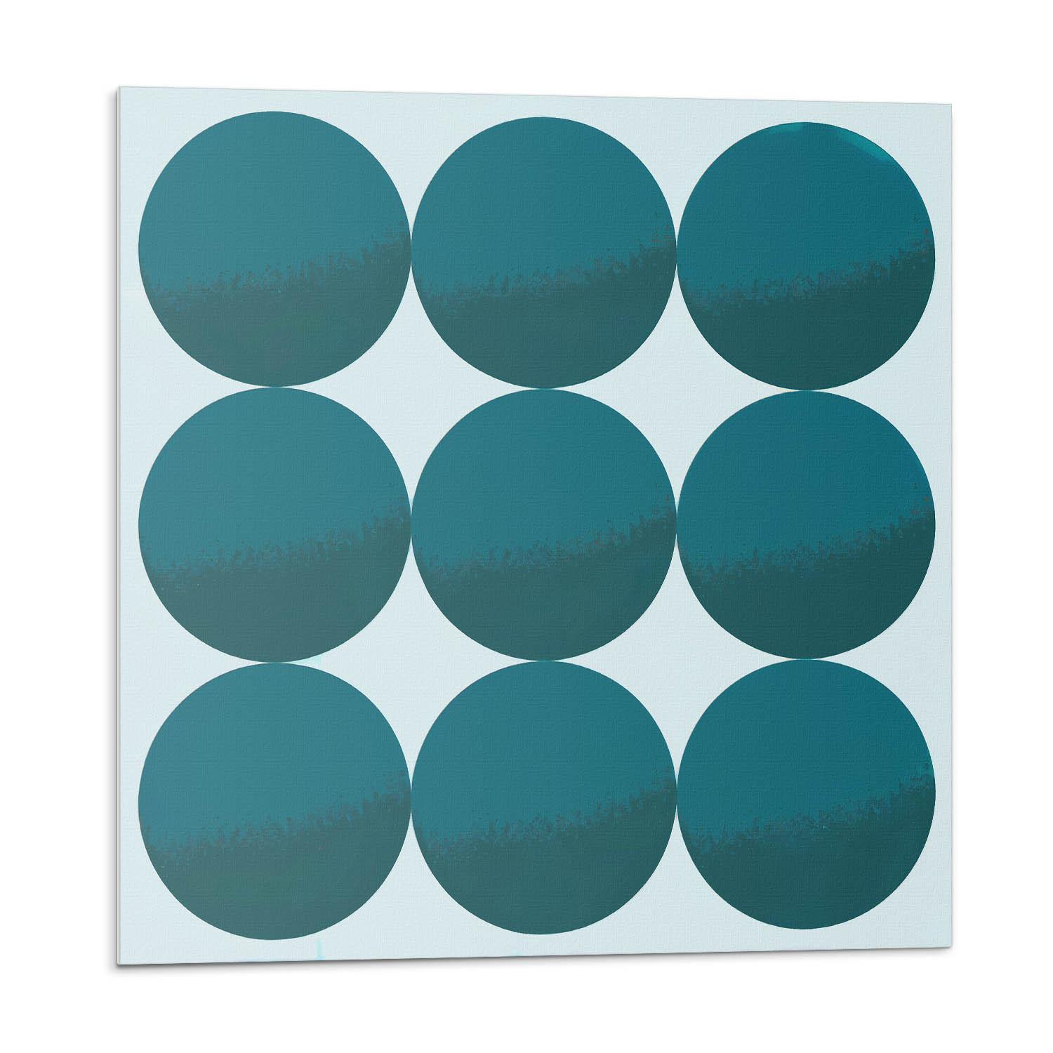 WANDPANEEL 20 Stück 20x20 cm selbstklebend Sferra - Jadegrün, Kunststoff (20/1.6/20cm) - Wallfluent
