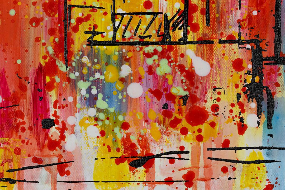 ACRYLBILD HANDGEMALT 120/60 cm - Grau, Holz/Textil (120/60cm) - KUNSTLOFT